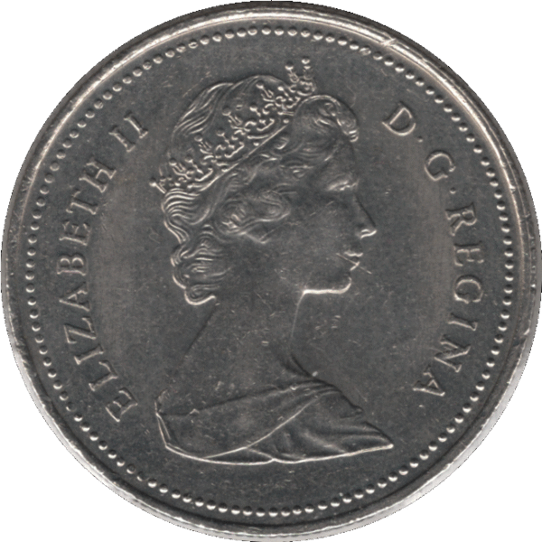 1984 Canada 50 Cents Coin (KM# 75.1 KM# 75.3 Schn# 65)