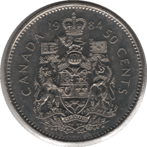1984 Canada 50 Cents Coin (KM# 75.1 KM# 75.3 Schn# 65)