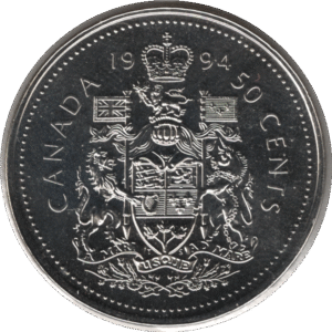 1994 Canada 50 Cents Coin (KM# 185 Schn# 167)