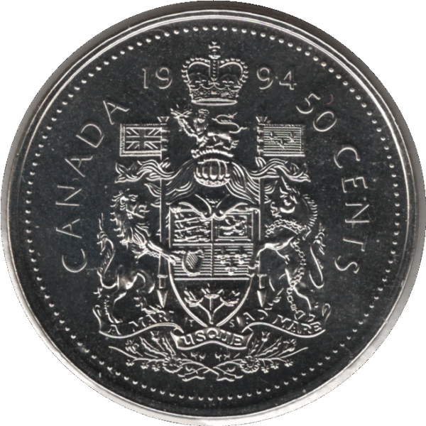 1994 Canada 50 Cents Coin (KM# 185 Schn# 167)