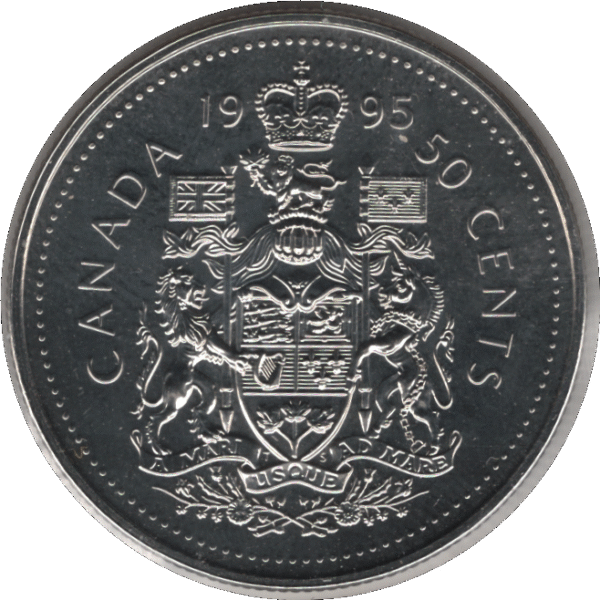 1995 Canada 50 Cents Coin (KM# 185 Schn# 167)