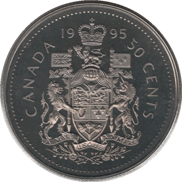 1995 Canada 50 Cents Coin Proof (KM# 185 Schn# 167)