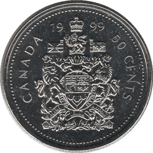 1999 Canada 50 Cents Coin (KM# 185 Schn# 167)
