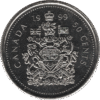 1999 Canada 50 Cents Coin (KM# 290 Schn# 280 Ch# RC-248 Ch# RC-247 Ch# RC-249a Ch# RC-250a)
