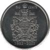 2002p Canada 50 Cents Coin Golden Jubilee (KM# 444 Schn# 448)