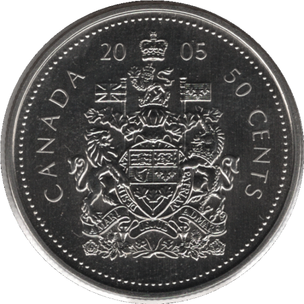 2005P Canada 50 Cents Coin Specimen (Schn# 522 KM# 494)