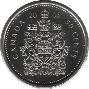 2006P Canada 50 Cents Coin Specimen (Schn# 522 KM# 494)