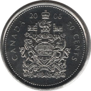 2006P Canada 50 Cents Coin (Schn# 522 KM# 494)