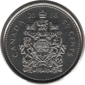 2006P Canada 50 Cents Coin (Schn# 522 KM# 494)