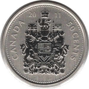 2011 Canada 50 Cents Coin Specimen (KM# 2304 Schn# 522 KM# 494)