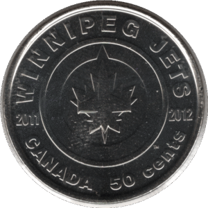 2011 Canada 50 Cents Coin Winnipeg Jets (RCM/MRC# 117316 KM# 1180)