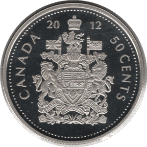 2012 Canada 50 Cents Coin Nickel Proof (KM# 2304 Schn# 522 KM# 494)