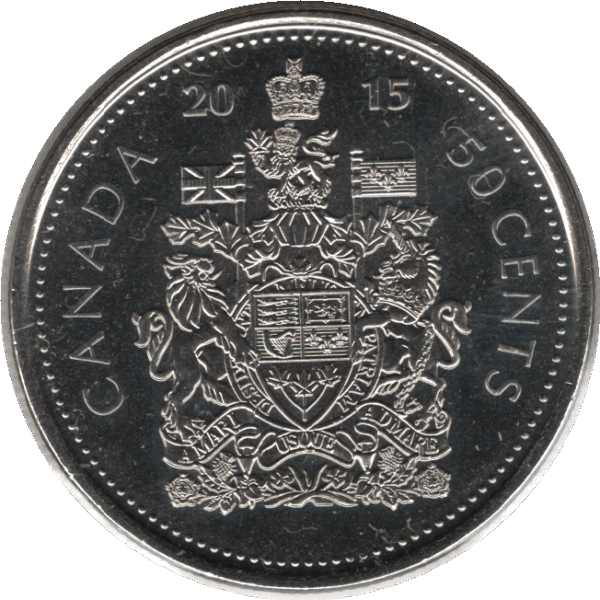 2015 Canada 50 Cents Coin (KM# 2304 Schn# 522 KM# 494)