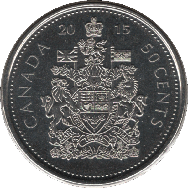 2015 Canada 50 Cents Coin (KM# 2304 Schn# 522 KM# 494)