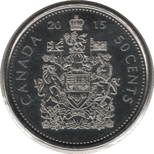 2015 Canada 50 Cents Coin (KM# 2304 Schn# 522 KM# 494)