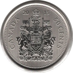 2015 Canada 50 Cents Coin Specimen (KM# 2304 Schn# 522 KM# 494)