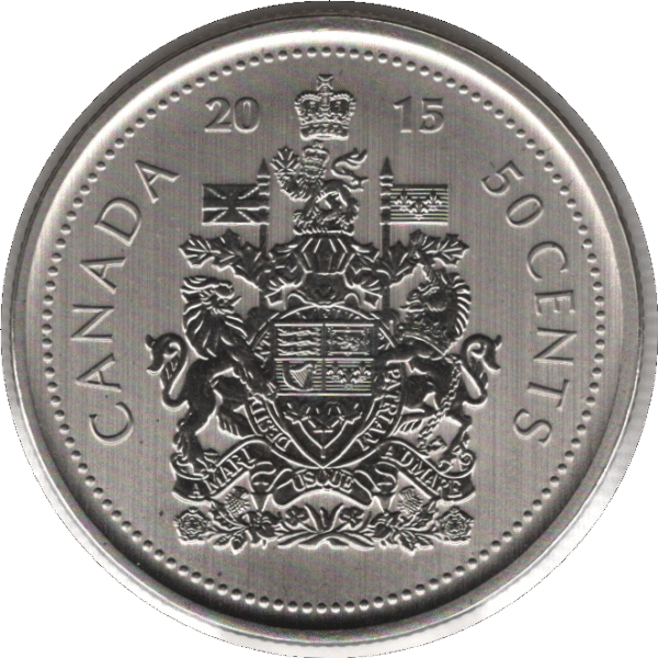 2015 Canada 50 Cents Coin Specimen (KM# 2304 Schn# 522 KM# 494)
