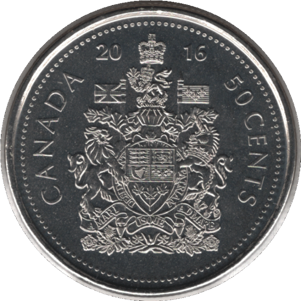 2016 Canada 50 Cents Coin (KM# 2304 Schn# 522 KM# 494)