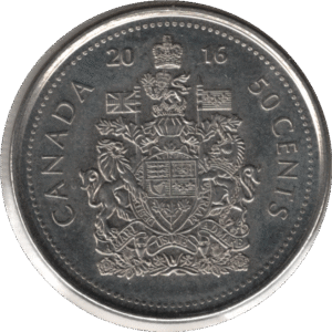 2016 Canada 50 Cents Coin (KM# 2304 Schn# 522 KM# 494)