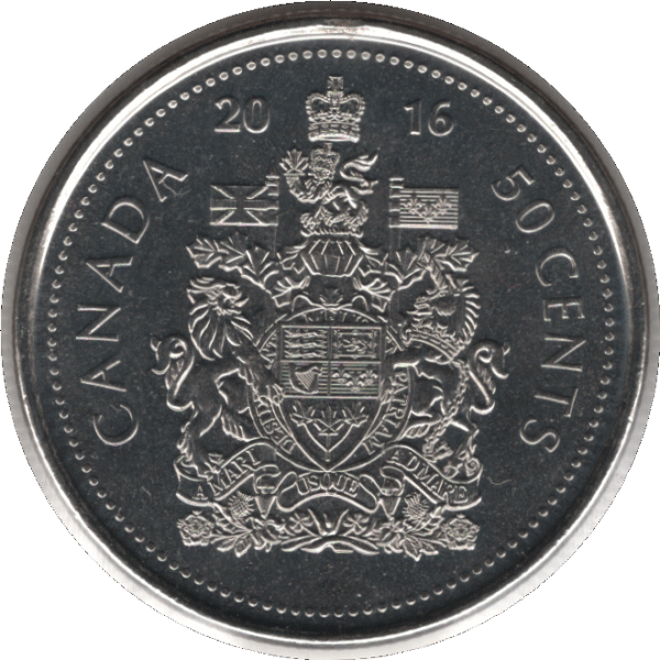 2016 Canada 50 Cents Coin (KM# 2304 Schn# 522 KM# 494)