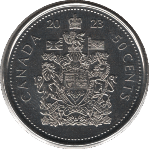 2023 Canada 50 Cents Coin QEii Obverse (KM# 3290)