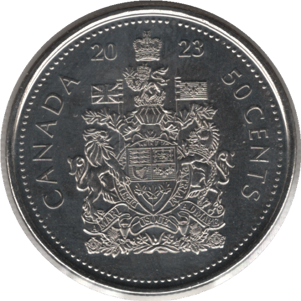 2023 Canada 50 Cents Coin Queen Elizabeth Obverse (KM# 3290)