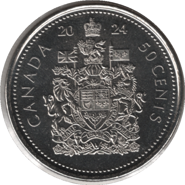 2024 Canada 50 Cents Coin Charles III (KM# 3339 KM# 3420)