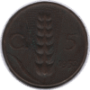 1932R Italy 5 Centesimi Coin (KM# 59 Schn# 59)