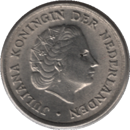 1962 Netherlands 10 Cents Coin (KM# 182 Schn# 66)