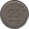 1953 Denmark 25 Øre Coin (KM# 842 Schn# 59)