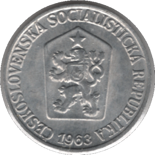1963 Czechoslovakia 3 Haléře / Haliere Coin (KM# 52 Schn# 54)