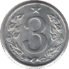 1963 Czechoslovakia 3 Haléře / Haliere Coin (KM# 52 Schn# 54)