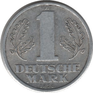 1956A German Democratic Republic 1 Mark Coin (KM# 13 Schn# 13)