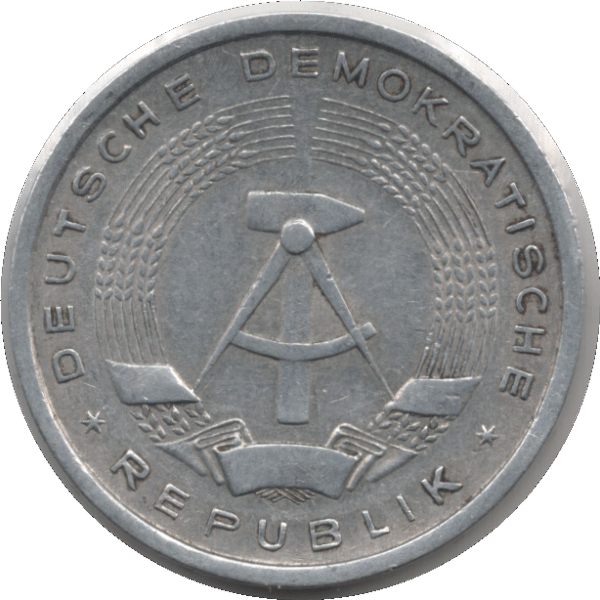 1956A German Democratic Republic 1 Mark Coin (KM# 13 Schn# 13)