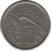 1957 (58) Spain 25 Pesetas Coin (KM# 787 Schn# 35)