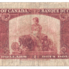 1937 2 Dollars The Bank of Canada T/B Prefix