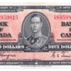 1937 2 Dollars The Bank of Canada K/R Prefix