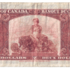 1937 2 Dollars The Bank of Canada D/R Prefix