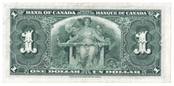 1937 1 Dollar The Bank of Canada X/M Prefix