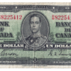 1937 1 Dollar The Bank of Canada D/M Prefix