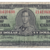 1937 1 Dollar The Bank of Canada G/M Prefix