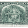 1937 1 Dollar Bank of Canada U/N Prefix