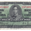 1937 1 Dollar The Bank of Canada B/N Prefix