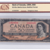 BCS Graded VF 30 1954 Canada 50 Dollars Banknote