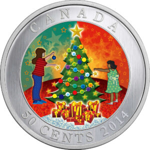 RCM 2014 50 Cents Copper-nickel Coin - Christmas Tree