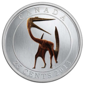 RCM 2013 25 Cents Copper-nickel Coin - Prehistoric Creatures: Quetzalcoatlus