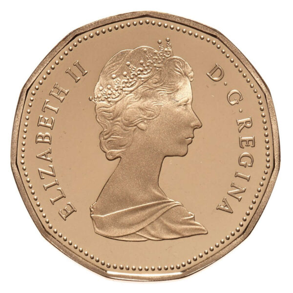 RCM 1987 1 Dollar Bronze Coin - Loon