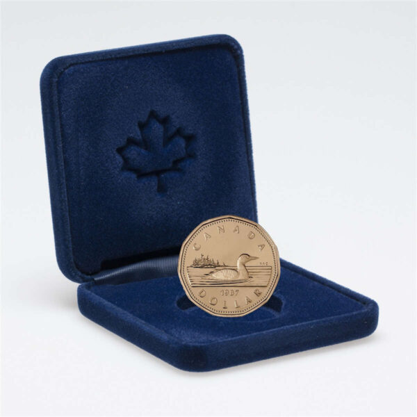RCM 1987 1 Dollar Bronze Coin - Loon