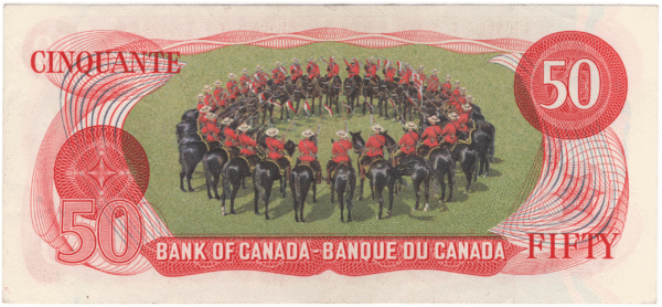 1975 AU 50 Dollars Canada EFA Prefix Crow/Bouey