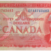 1975 EF 50 Dollars Canada EFA Prefix Crow/Bouey Pencil